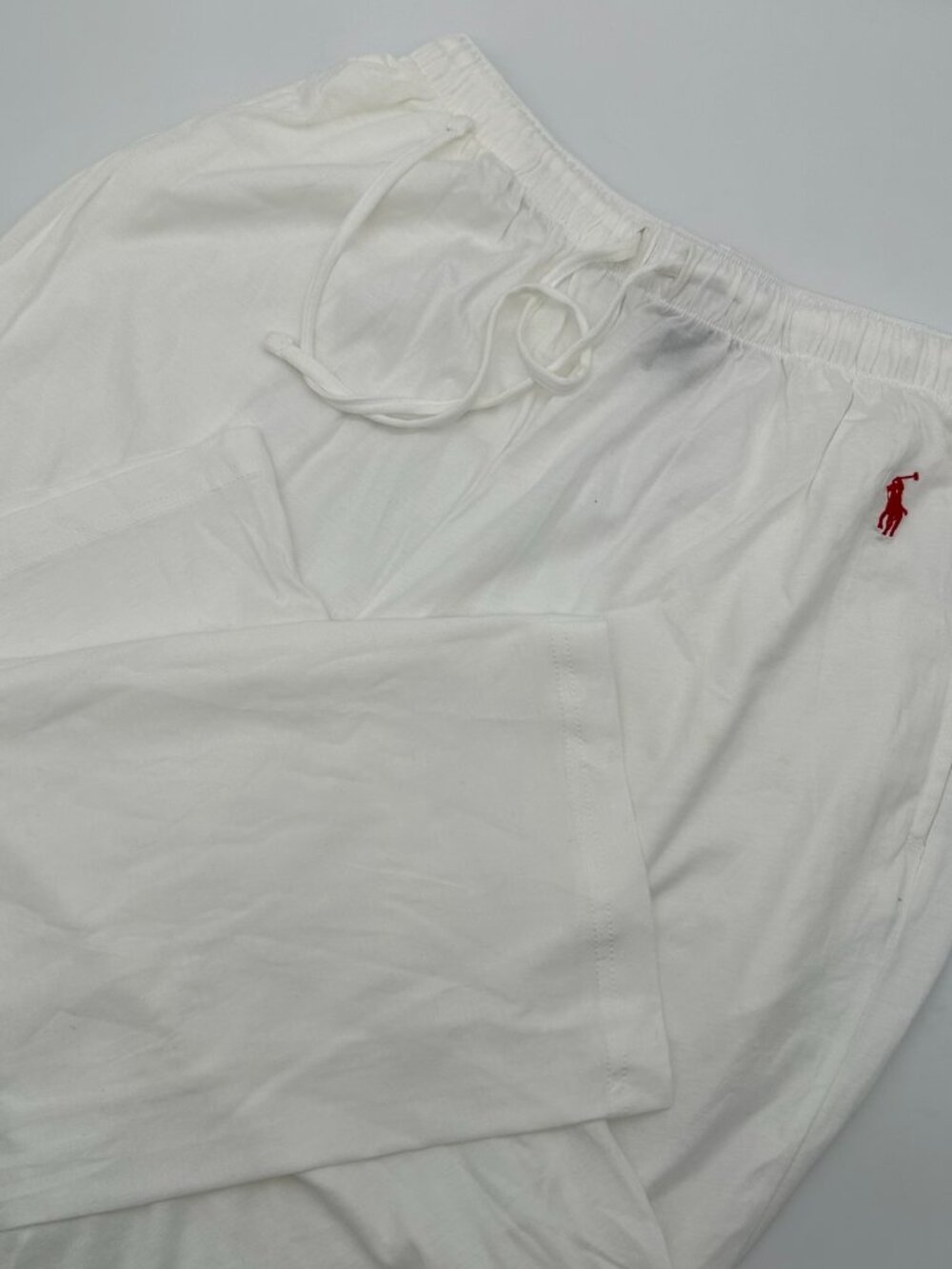 NWOT‎ Polo Ralph Lauren Enzyme Lightweight Cotton Relaxed PJ Pant, Size S, White